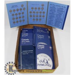 LOT OF 10 EMPTY COIN COLLECTOR BOOKS / ALBUMS