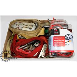 FLAT OF RATCHET STRAPS & BUNGEE CORDS