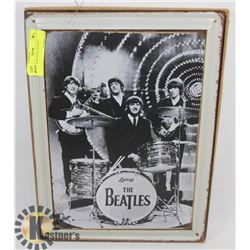 VINTAGE BEATLES TIN SIGN