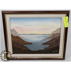 VINTAGE 2001 L. CARLSSON 11X14 OIL PAINTING