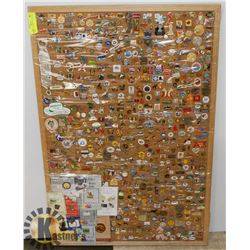 XL DISPLAY OF MOSTLY VINTAGE PINS 500+