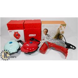 NEW SET OF 2 MINI GRIDDLE MAKER WITH WOLFGANG PUCK