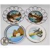 Image 1 : FLAT WITH HAND PAINTED PLATES AND WALL ART.