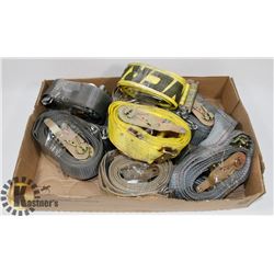 LOT OF 8 TIE STRAPS TRACTOR TRAILER