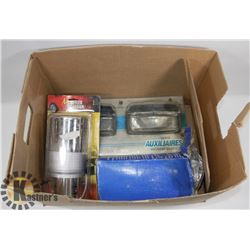 BOX WITH 2 MUFFLER EXTENSION LED LIGHTS WITH