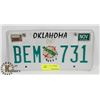 Image 1 : OKLAHOMA LICENSE PLATE