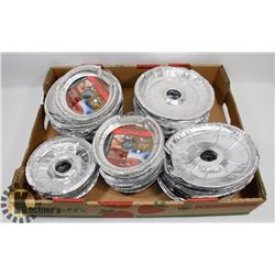 FLAT OF DISPOSABLE FOIL BURNER LINERS