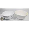 Image 1 : LOT OF TWO LARGE MIXING BOWLS