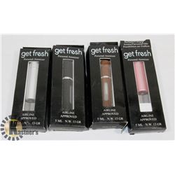 LOT OF 4 GET FRESH PERSONAL ATOMIZERS