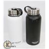Image 1 : LOT OF 2 O2COOL STAINLESS STEEL 32 OZ. BOTTLES