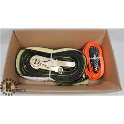 14' X 1" RATCHET STRAP TIE DOWN & 30' X 2" C.M.S