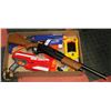 Image 1 : BOX W/ VARIOUS NERF GUNS ETC.