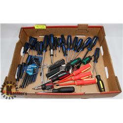 FLAT OF MASTERCRAFT SCREWDRIVERS AND HEX KEY SET