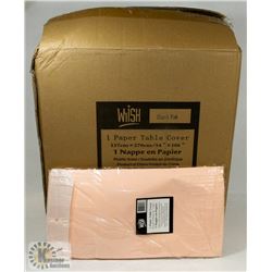 CASE OF 30 NEW LIGHT PINK DISPOSABLE TABLE CLOTHS