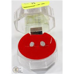 #185-MOON STONE STUD EARRINGS