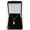 Image 1 : #21-CUBIC ZIRCONIA PENDANT NECKLACE