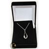 Image 1 : #31-GENUINE SKY  BLUE TOPAZ PENDANT NECKLACE