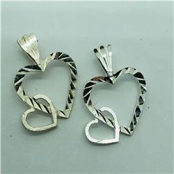 SET OF 2 SILVER PENDANTS