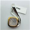 Image 1 : BRASS ROSE QUARTZ PENDANT