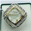 Image 1 : BRASS GREEN AMETHYST MEN'S RING