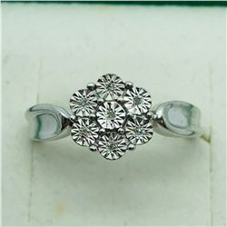 SILVER 7 DIAMOND RING
