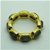 Image 3 : GOLD PLATED SILVER LABRADORITE RING