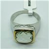 Image 3 : BRASS GREEN AMETHYST MEN'S RING