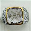 Image 1 : BRASS PINK AMETHYST MEN'S RING