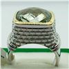 Image 2 : BRASS GREEN AMETHYST MEN'S RING