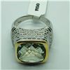 Image 3 : BRASS GREEN AMETHYST MEN'S RING