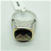 Image 3 : BRASS SMOKEY TOPAZ MEN'S RING