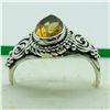 Image 2 : SILVER CITRINE RING