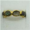 Image 1 : GOLD PLATED SILVER LABRADORITE RING