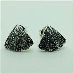 SILVER MARCASITE EARRINGS