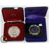 Image 1 : LOT OF 2 CANADA $1 COINS, 1975, 1979 SILVER