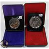 Image 1 : LOT OF 2 CANADA $1 COINS, 1976, 1978 SILVER
