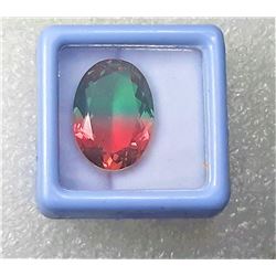 10)  OVAL NATURAL 10 CT WATERMELON