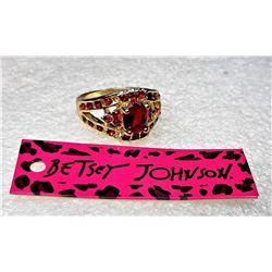 4)  BY DESIGNER BETSEY HOHNSON GOLD TONE