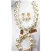 Image 1 : 19)  NEW WITH TAGS BIG PEARL NECKLACE WITH