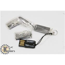 LOT OF 4 PATRIOT MICRO SD CARD READERS
