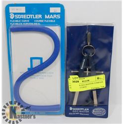 STAEDTLER GEO MASTER COMPASS FLEXIBLE CURVE