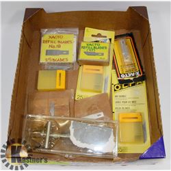 LOT OF ASSORTED X-ACTO BLADES