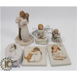 LOT OF WILLOW TREE FIGURES INCL "MOTHER AND CHILD"