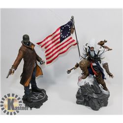 2 COLLECTIBLE FIGURES: ASSASSIN'S CREED &