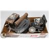 Image 1 : 3 COIN BANKS:  2 CAMERAS AND 1 ANTIQUE STYLE IRON