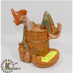 ALBERTA'S MOUNTAIN DEW 100 PROOF CLAY FIGURINE