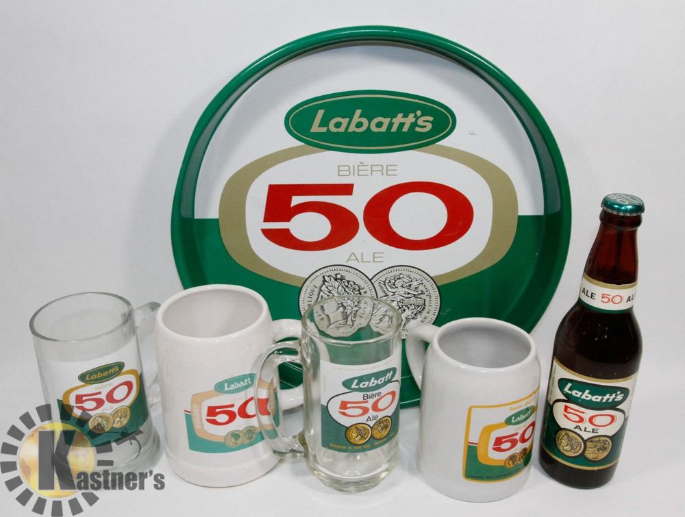 VINTAGE LABATT'S 50 BEER COLLECTIBLES INCLUDING