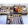 Image 2 : 25)  DELUXE BROWN 3 LEVEL JEWELLERY BOX