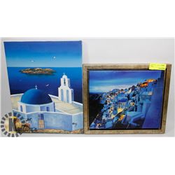 LOT OF TWO PIECES OF WALL ART
