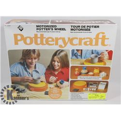 VINTAGE POTTERYCRAFT POTTERS WHEEL, NO CLAY